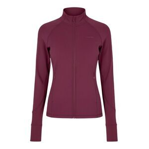 USA Pro Womens/Ladies Core Fitness Track Top / Dark Cherry